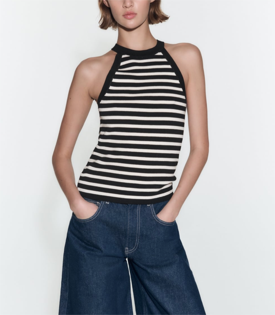 Knit Halter Neck Vest Top