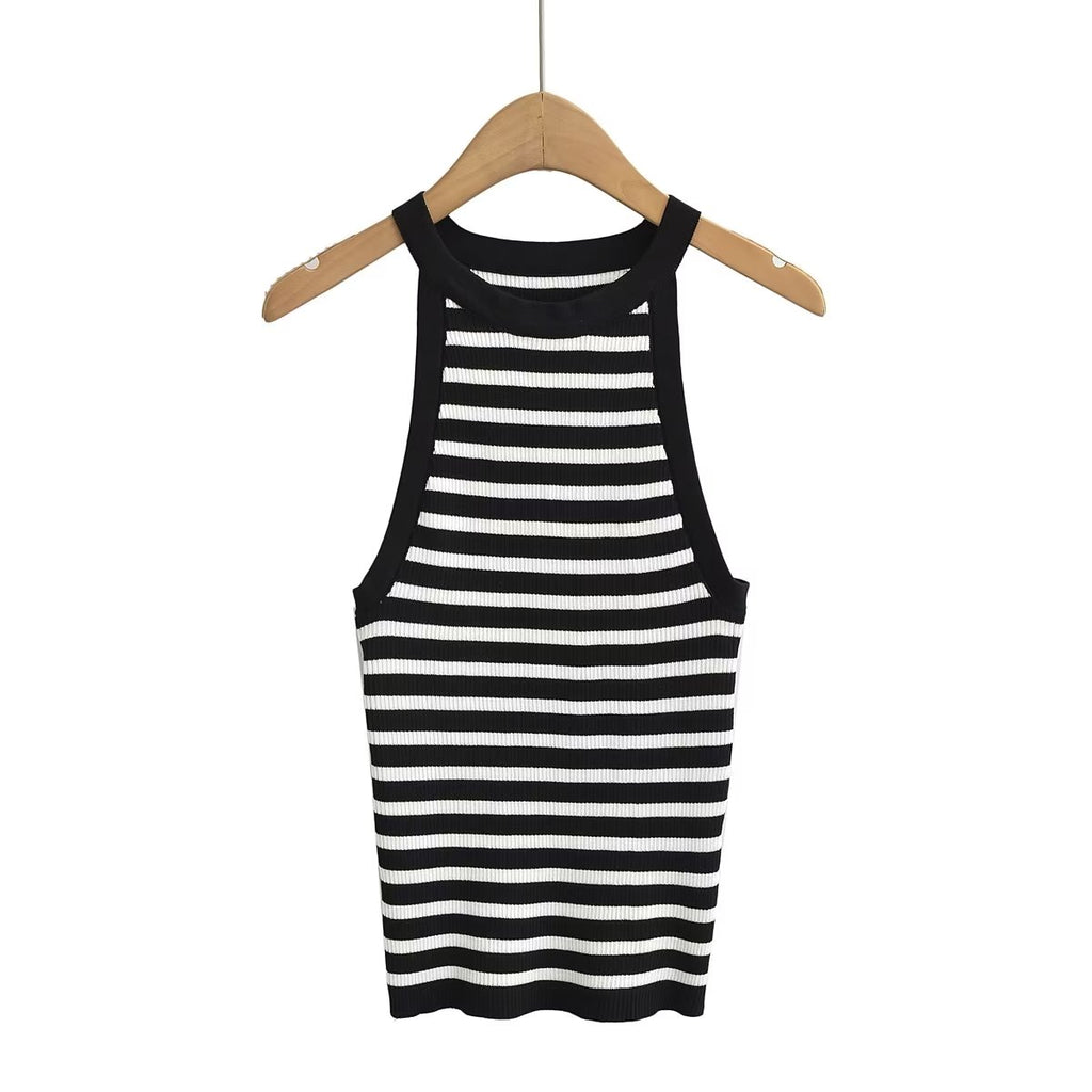 Knit Halter Neck Vest Top