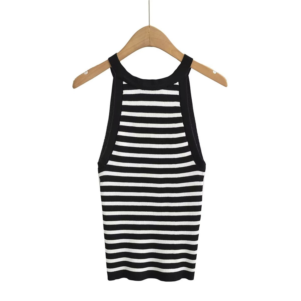 Knit Halter Neck Vest Top