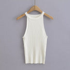 Knit Halter Neck Vest Top