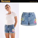 Wide Leg Stretch 3D Exquisite Embroidered Skirt