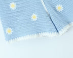 Homemade Southeast Asian Holiday Travel Little Daisy Crocheted Suit Knitted Sling With Shorts Two-Piece Set
