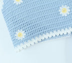 Homemade Southeast Asian Holiday Travel Little Daisy Crocheted Suit Knitted Sling With Shorts Two-Piece Set