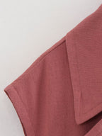 Summer Urban Matching Belt Vest Shorts Suit Set