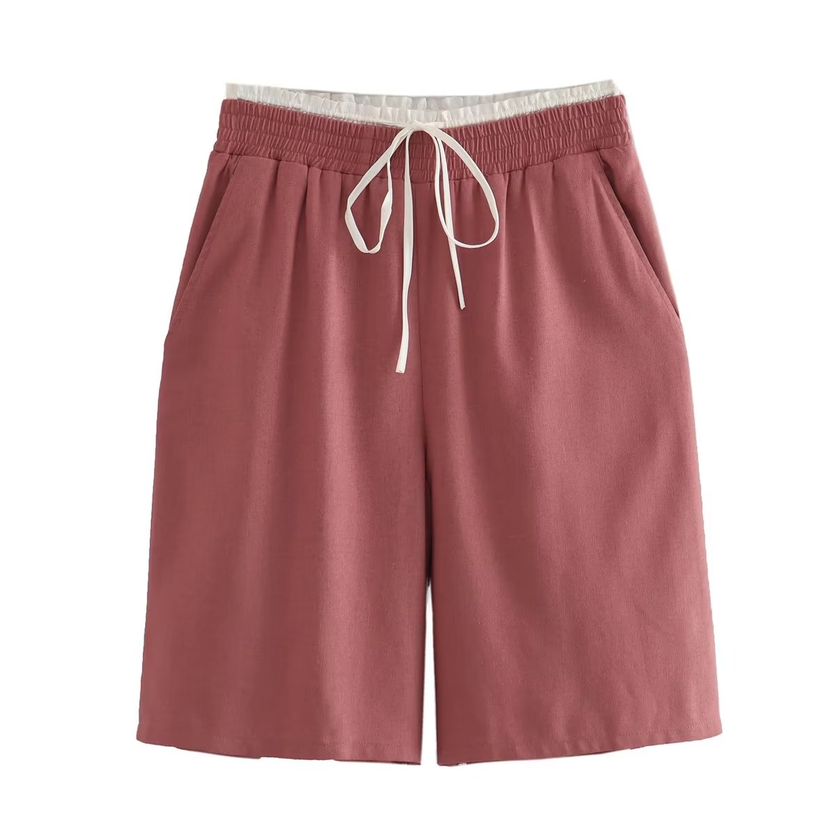 Summer Urban Matching Belt Vest Shorts Suit Set