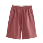 Summer Urban Matching Belt Vest Shorts Suit Set