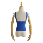 Women's 's Deep V Plunge Neck Top Basic Solid Color Knitted Small Tank Top