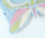 Women's Beaded Crochet Bow Top