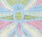 Women's Beaded Crochet Bow Top