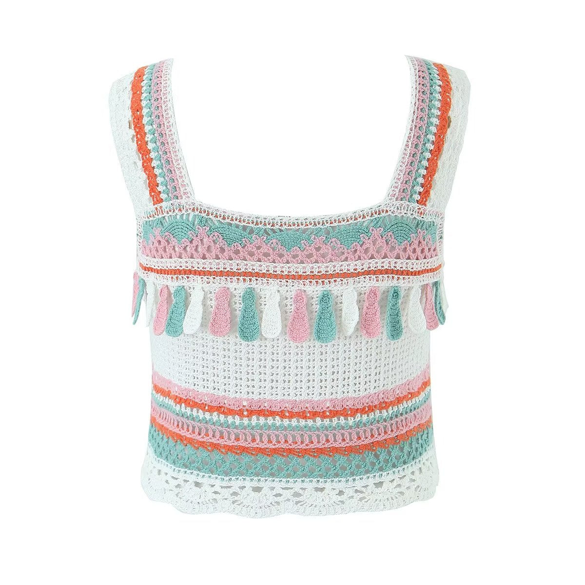 Women’s Vintage Embroidered Tassel Camisole