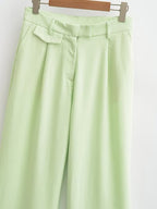 Clothing Elegance Sleeveless V-Neck Vest Jacket Casual Trousers