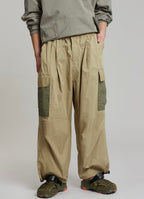French Loose High Waist Color Matching Overalls Skirt