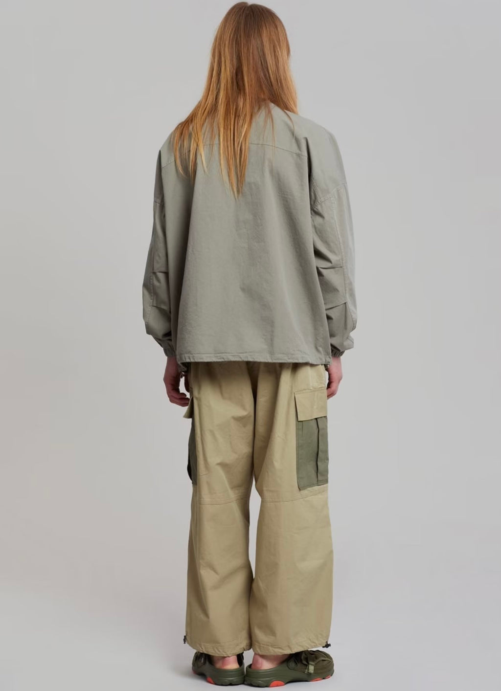 French Loose High Waist Color Matching Overalls Skirt