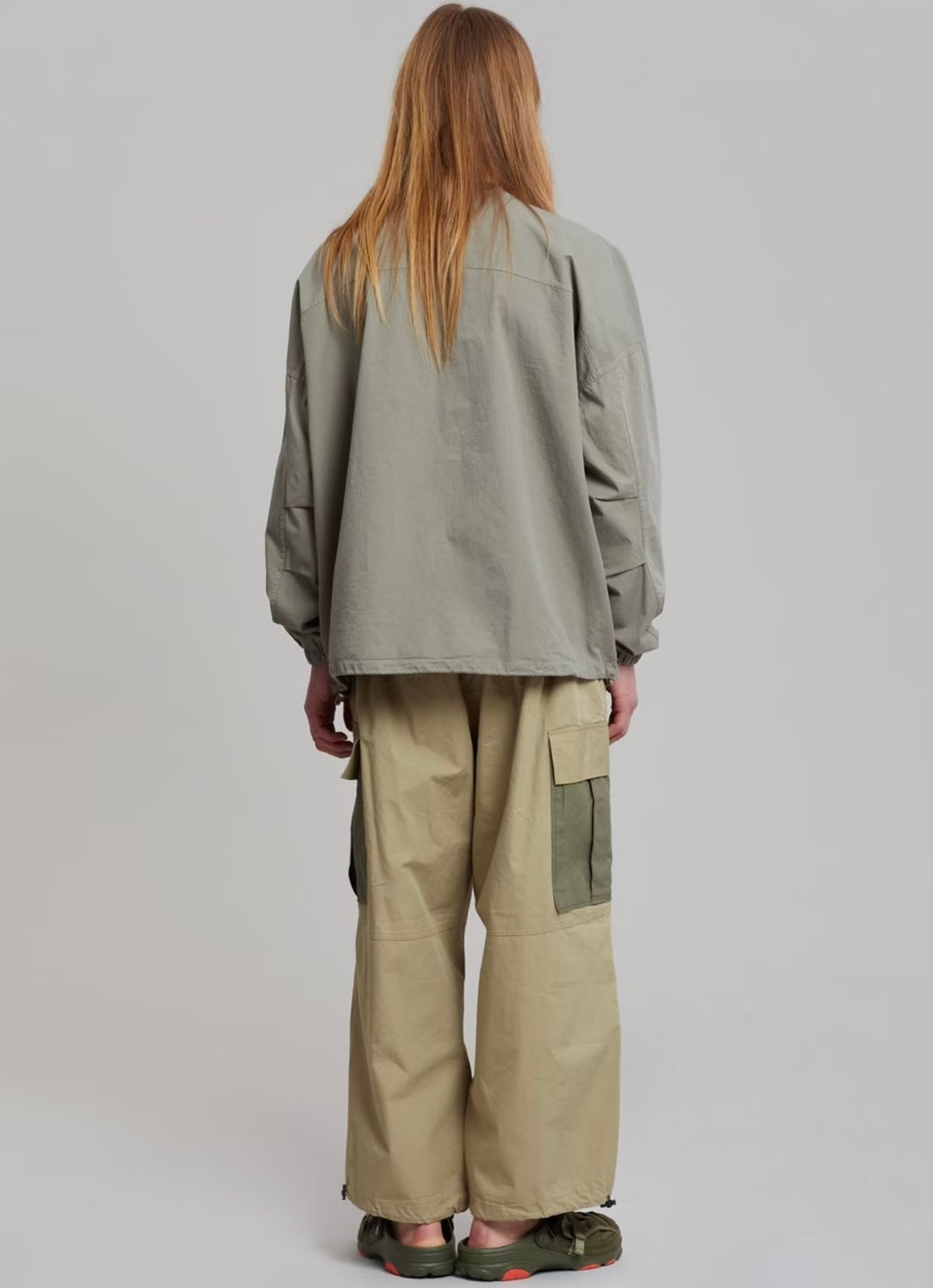 French Loose High Waist Color Matching Overalls Skirt