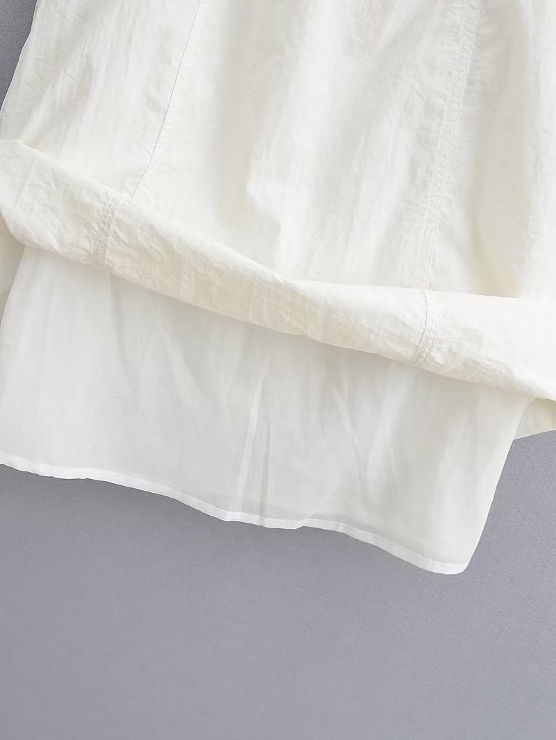 Women's Summer Women Clothing Sexy Halter White Nylon Short Dress