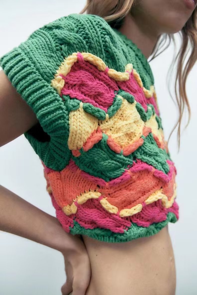 Women's Crochet Knitted Jacket