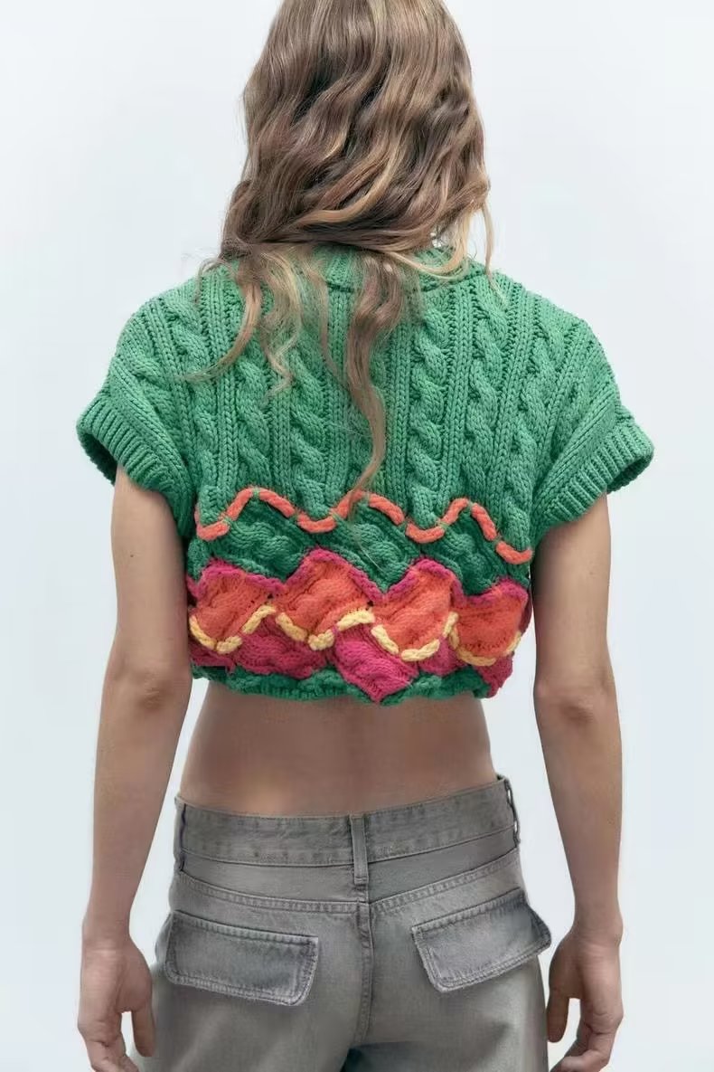 Women's Crochet Knitted Jacket