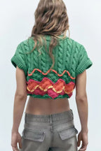 Women's Crochet Knitted Jacket