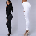 High Waist Summer Stretch Ripped Ankle Tied Skirt