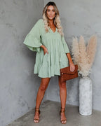 Summer New Lace Tassel Lace Patchwork Ruffled Dress