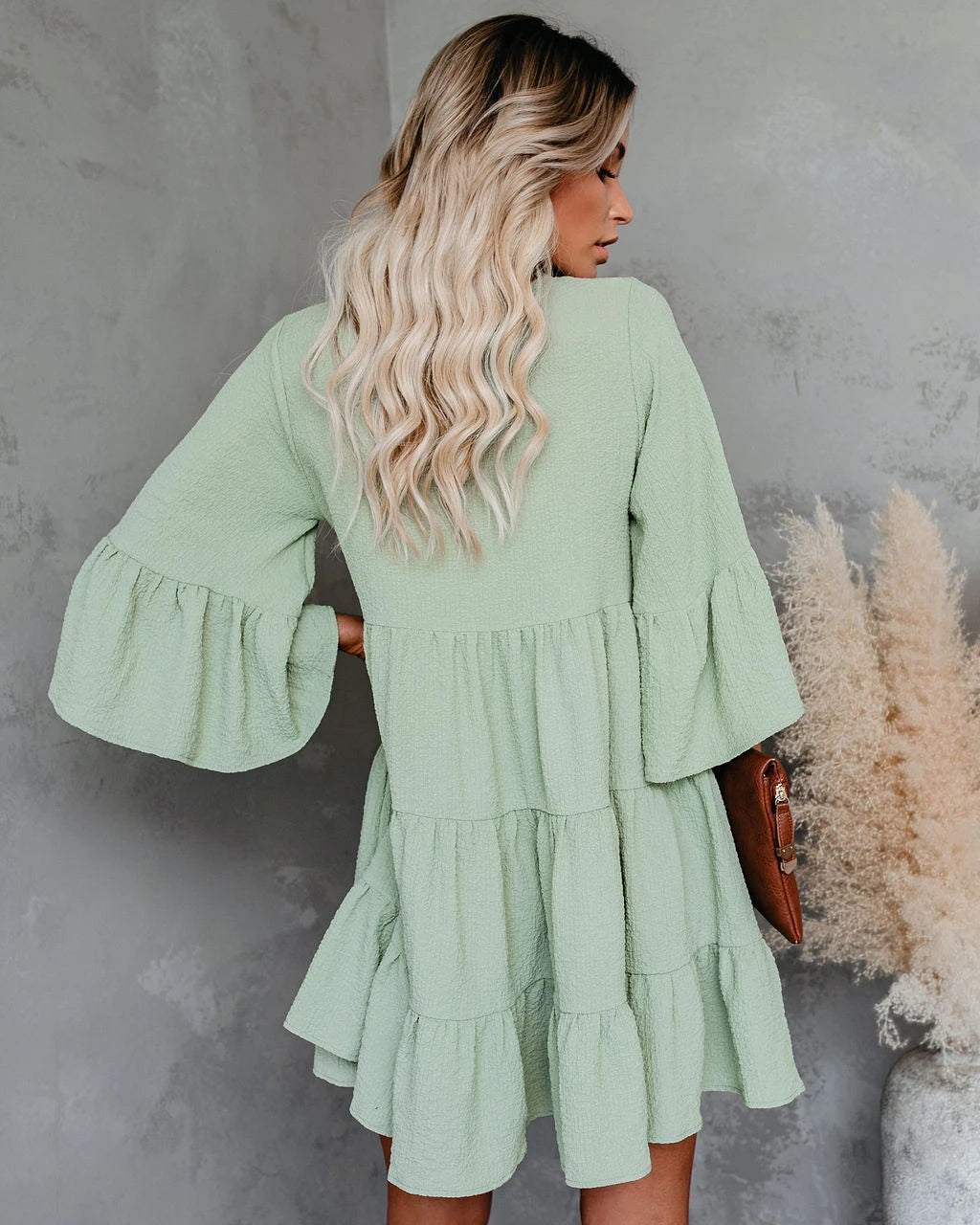 Summer New Lace Tassel Lace Patchwork Ruffled Dress
