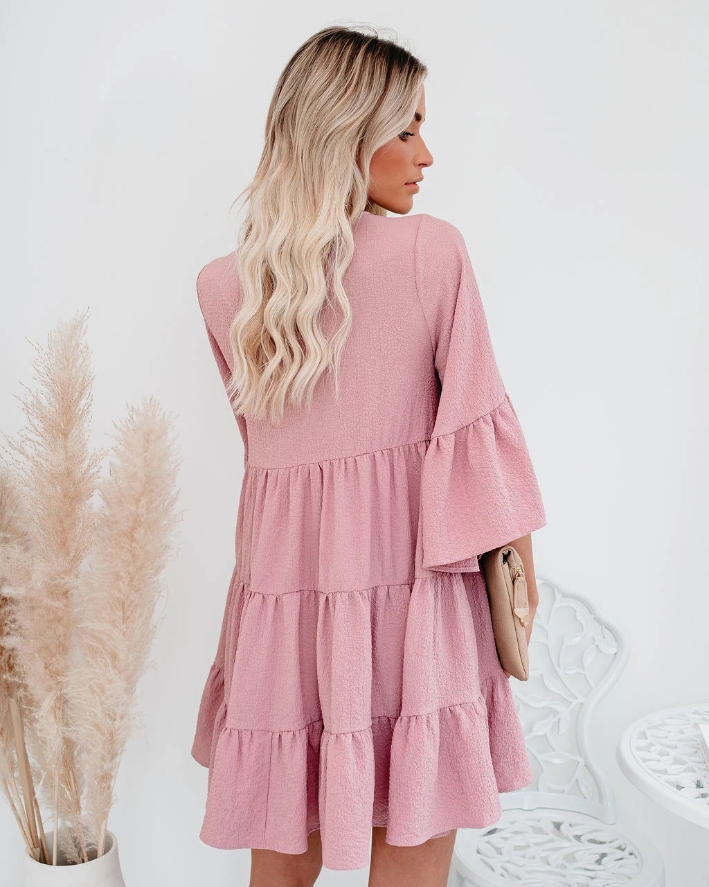 Summer New Lace Tassel Lace Patchwork Ruffled Dress