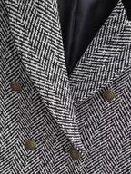 Women's Sweet Round Neck Herringbone Coordinated Two-Piece Set