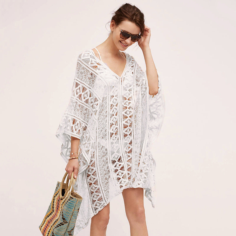 Cotton Hollow One-piece Swimwear