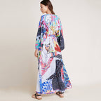 Rayon Printed Cover Up Swimwear