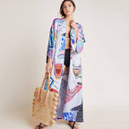 Rayon Printed Cover Up Swimwear