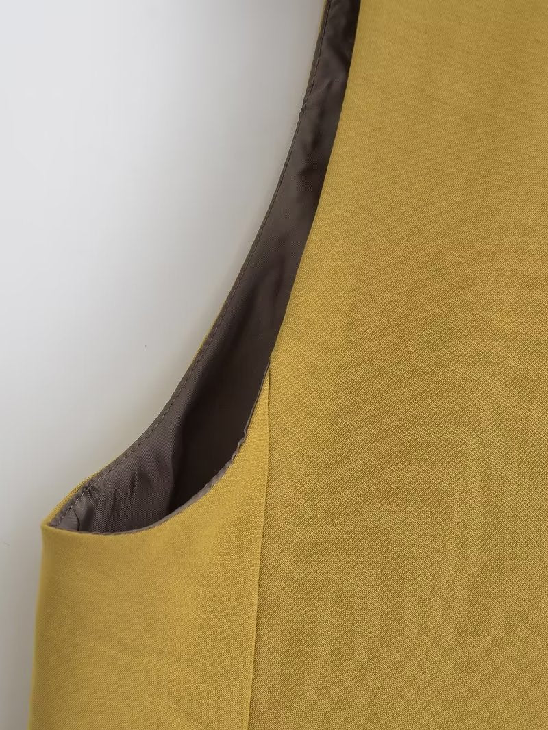 Women's V-Neck Midi Top and Skirt Two-Piece Set