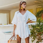 Rayon Neck Cover Up Swimwear