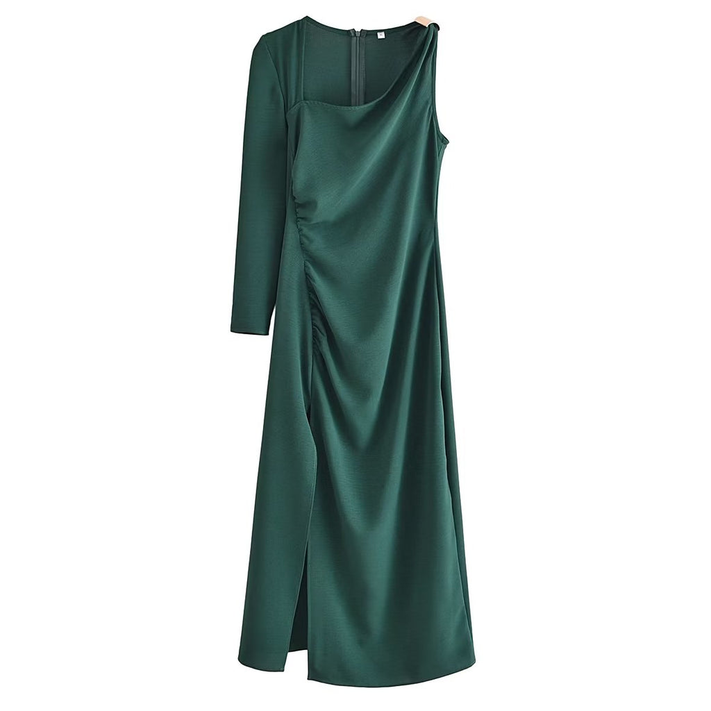 Women's Asymmetric With Metal Detail Dress