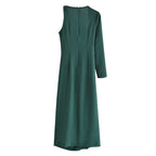 Women's Asymmetric With Metal Detail Dress