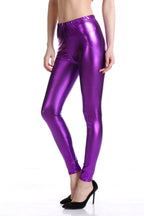 Women's Sexy Nightclub Stage Wear Performance Wear Bright Leather Leggings Source Manufacturer