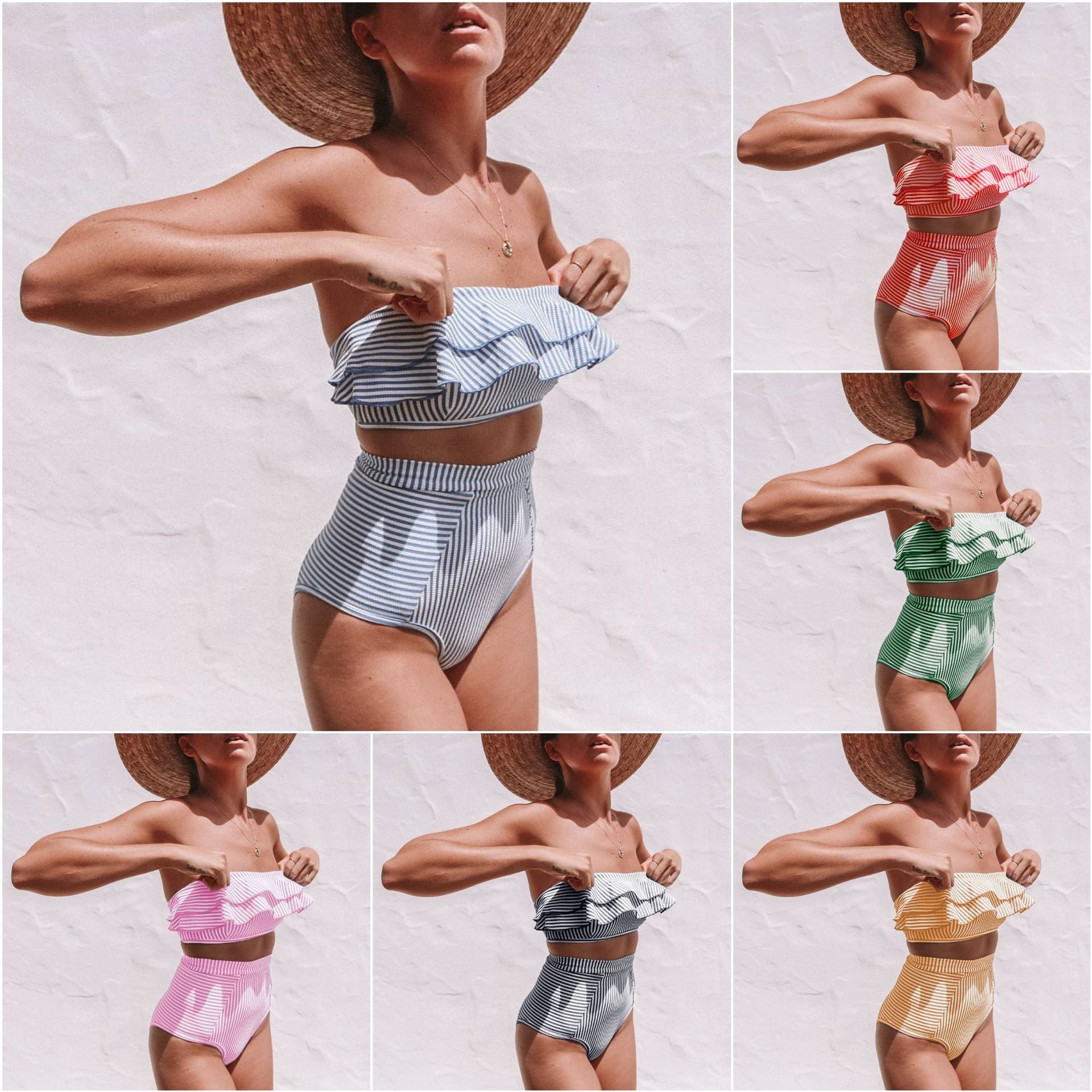Seperated Irregular Bikini Swimwear