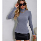 Women's Knitted Collared Sweater