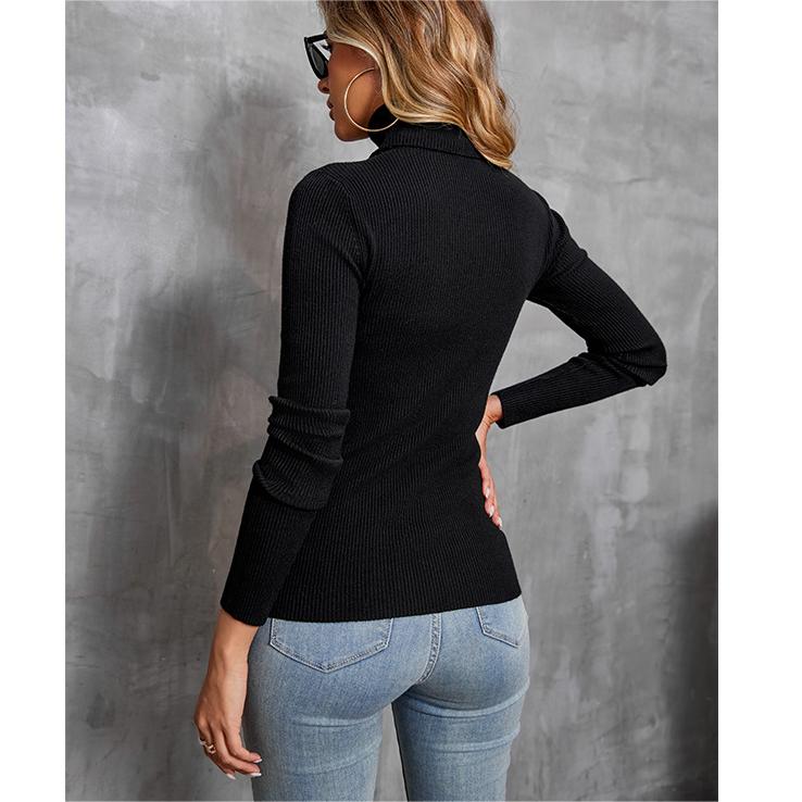 Women's Knitted Collared Sweater
