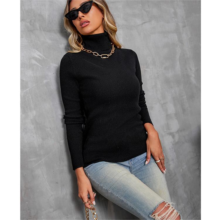 Women's Knitted Collared Sweater