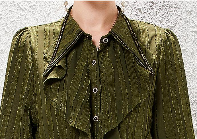 Women's French Light Luxury Vintage Shirt and Skirt Two-Piece Set