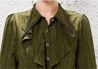 Women's French Light Luxury Vintage Shirt and Skirt Two-Piece Set