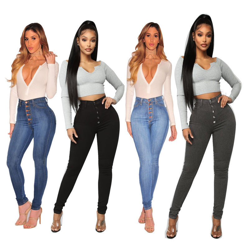 High Waist Hip Lift Slim Breasted New Skirt
