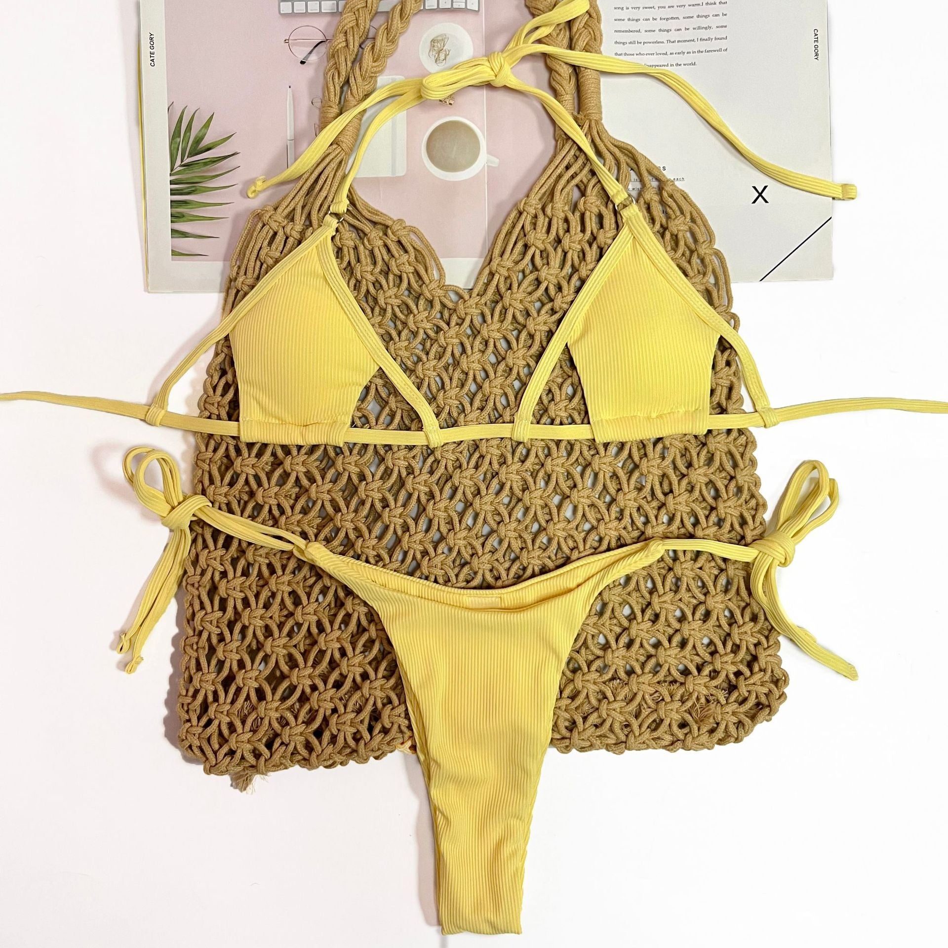 Special Fabric One-piece Swimwear