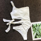 Bandage One-piece Swimwear