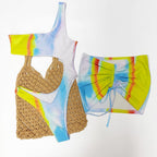 Printed Two One-piece Swimwear