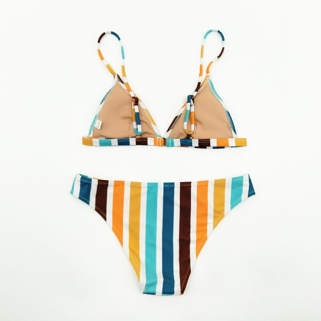 Rainbow Gray One-piece Swimwear