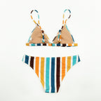 Rainbow Gray One-piece Swimwear
