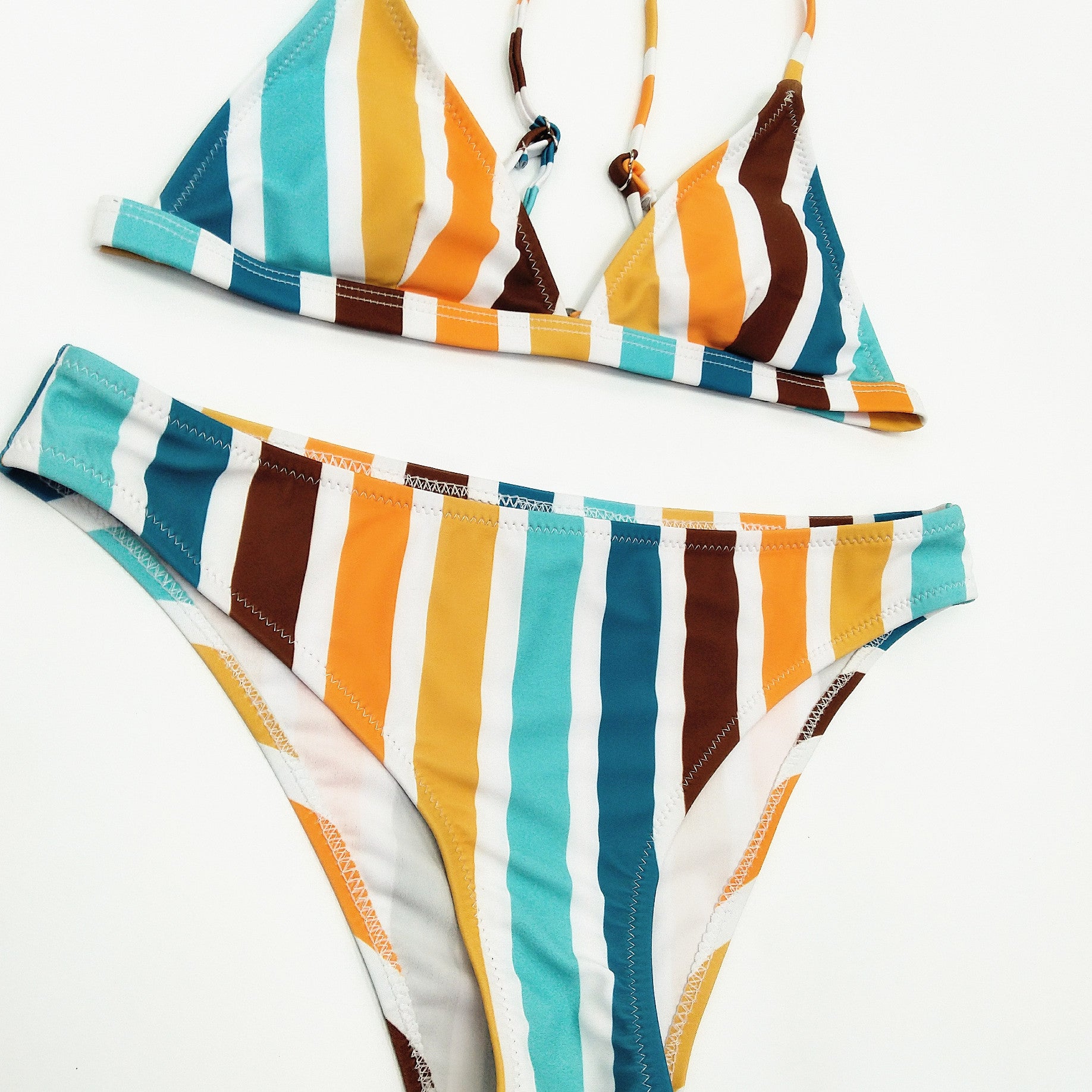 Rainbow Gray One-piece Swimwear