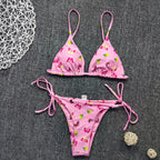 Color Blooming Bikini Swimwear
