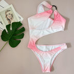 Pink Blooming One-piece Swimwear